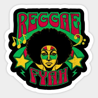 Reggae Fyah Music Sticker